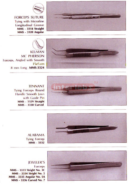 Forceps (Forceps Suture, Kelman McPherson, Tennant, Alabama, Jeweller's )